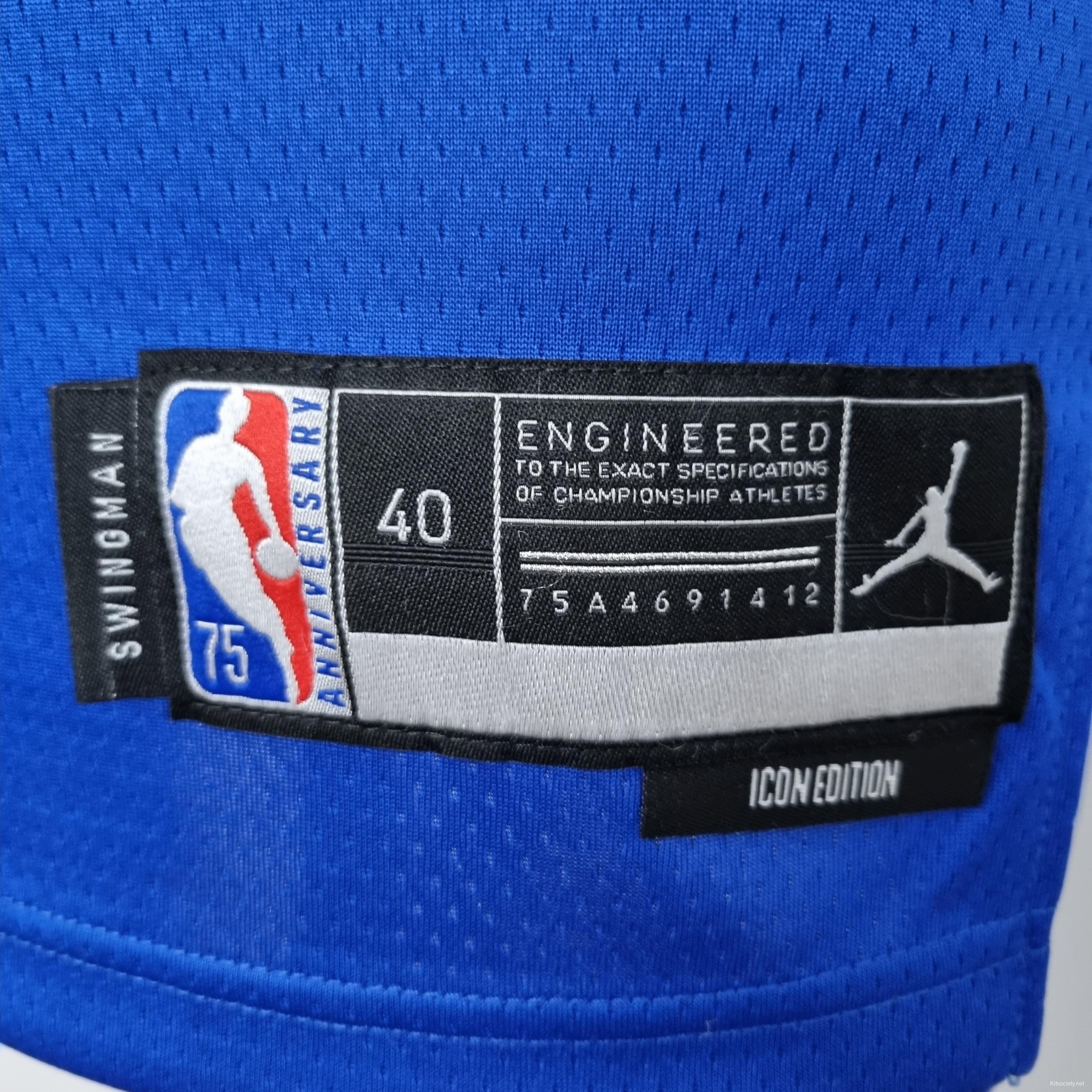 75th Anniversary Barrett#9 New York Knicks Jordan Limited Blue NBA