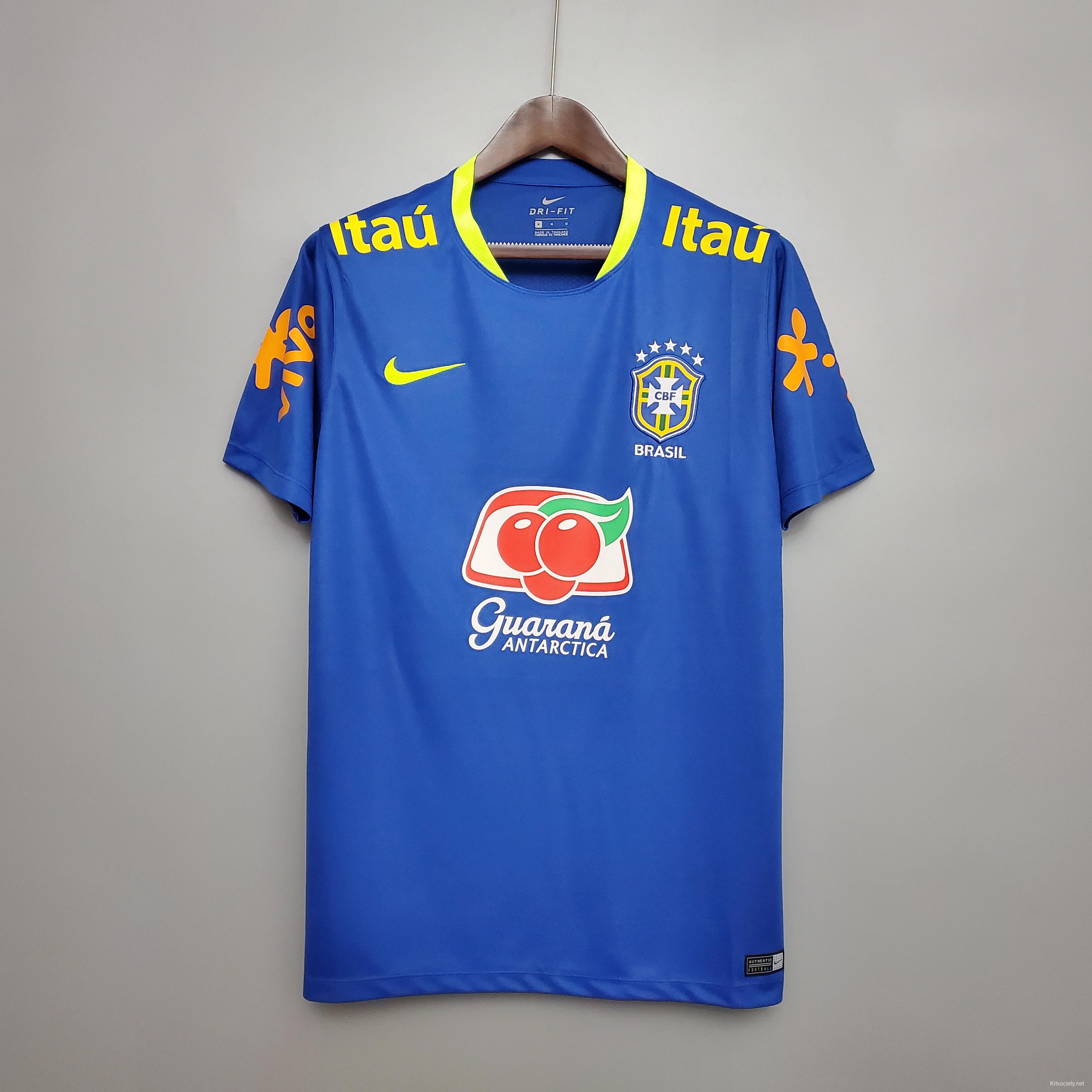 Brazil CBF Training Jersey Pre Match Top 2010 FIFA World Cup