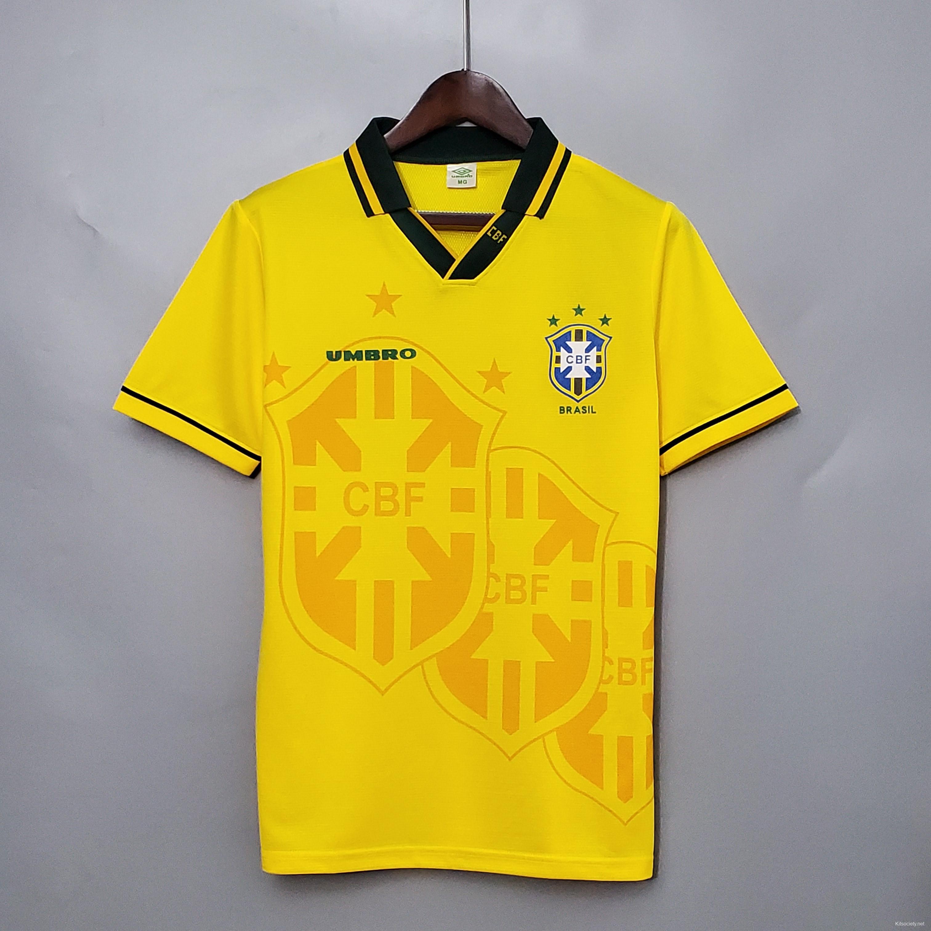 Retro 2002 Brazil away Soccer Jersey - Kitsociety