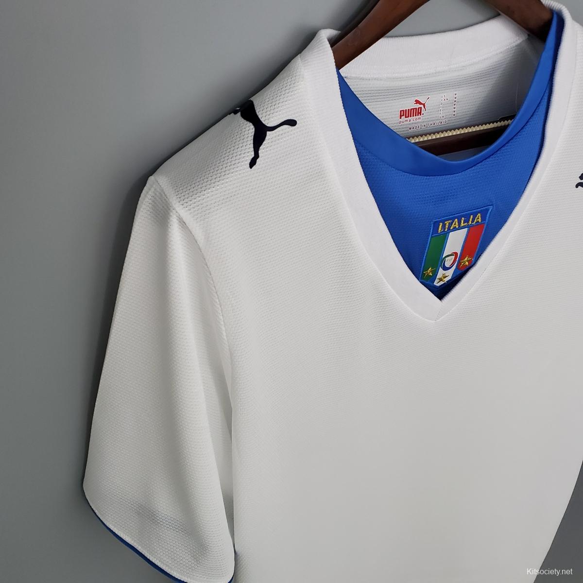 Retro 2006 France Away Soccer Jersey With 06 World Cup Patch - Kitsociety