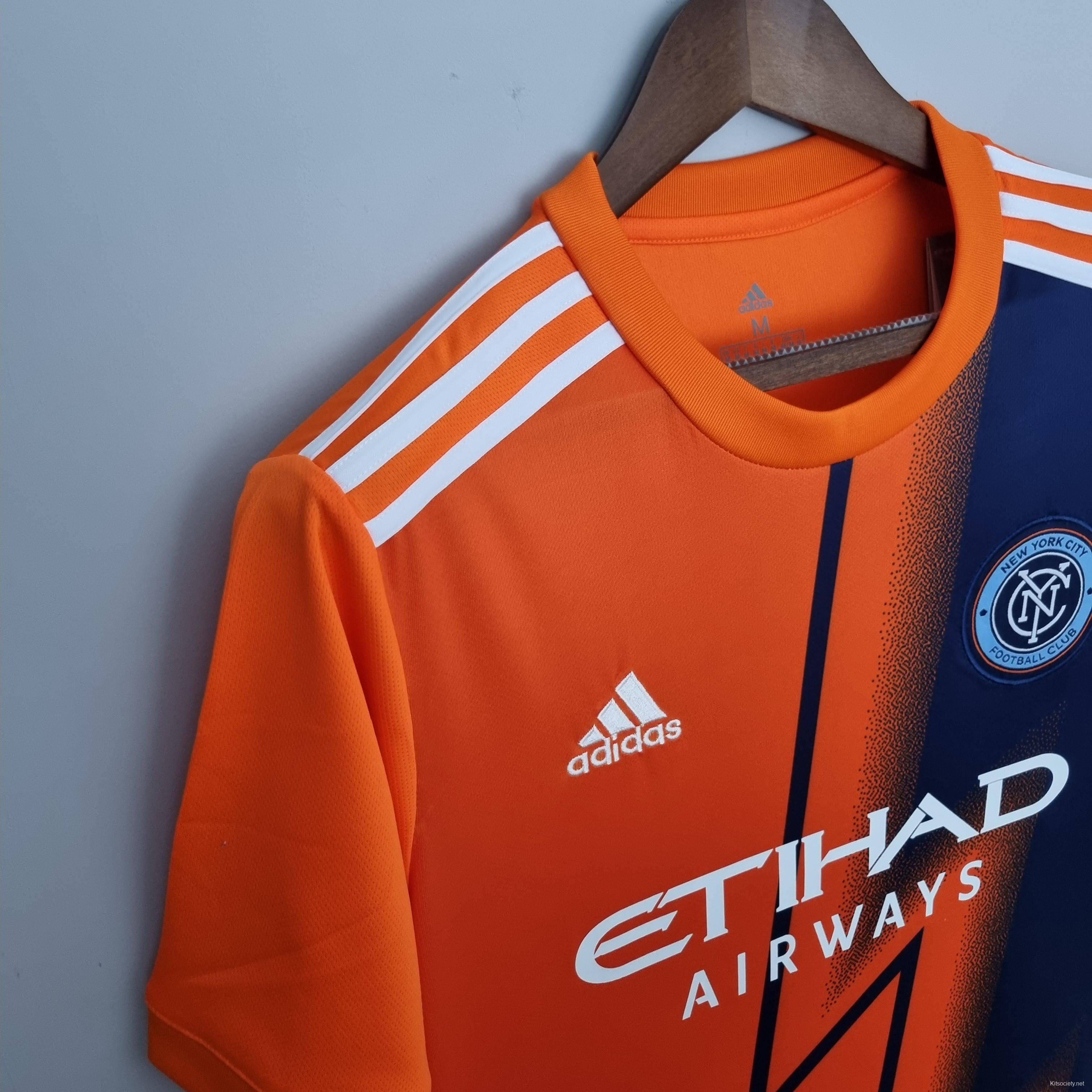 adidas New York City FC 22/23 Away Jersey - Orange