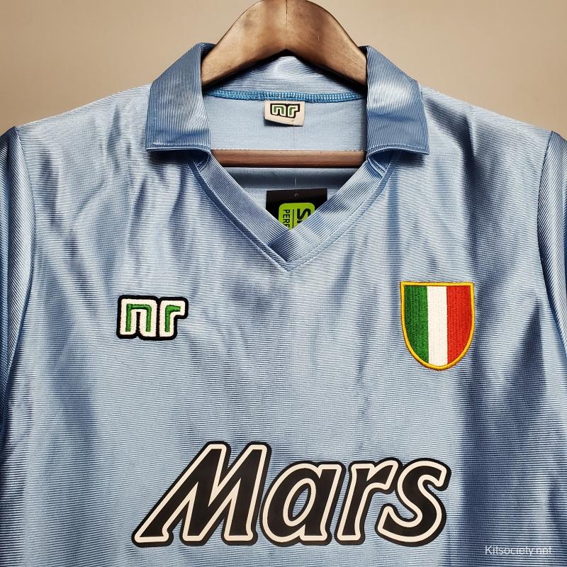 Retro Napoli 90/91 home Soccer Jersey - Kitsociety