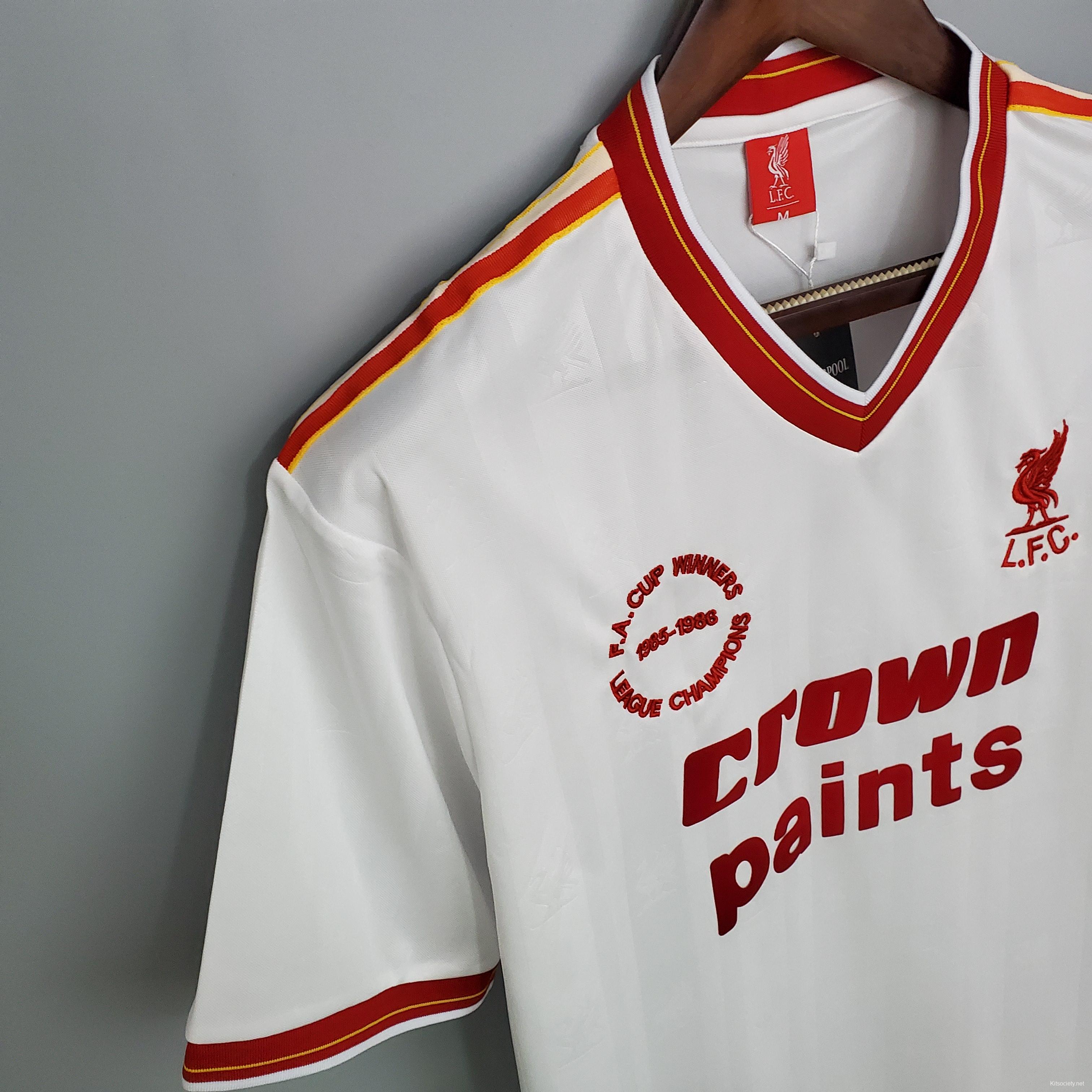 1985/86 LIVERPOOL Vintage Adidas Away Football Shirt (M/L)