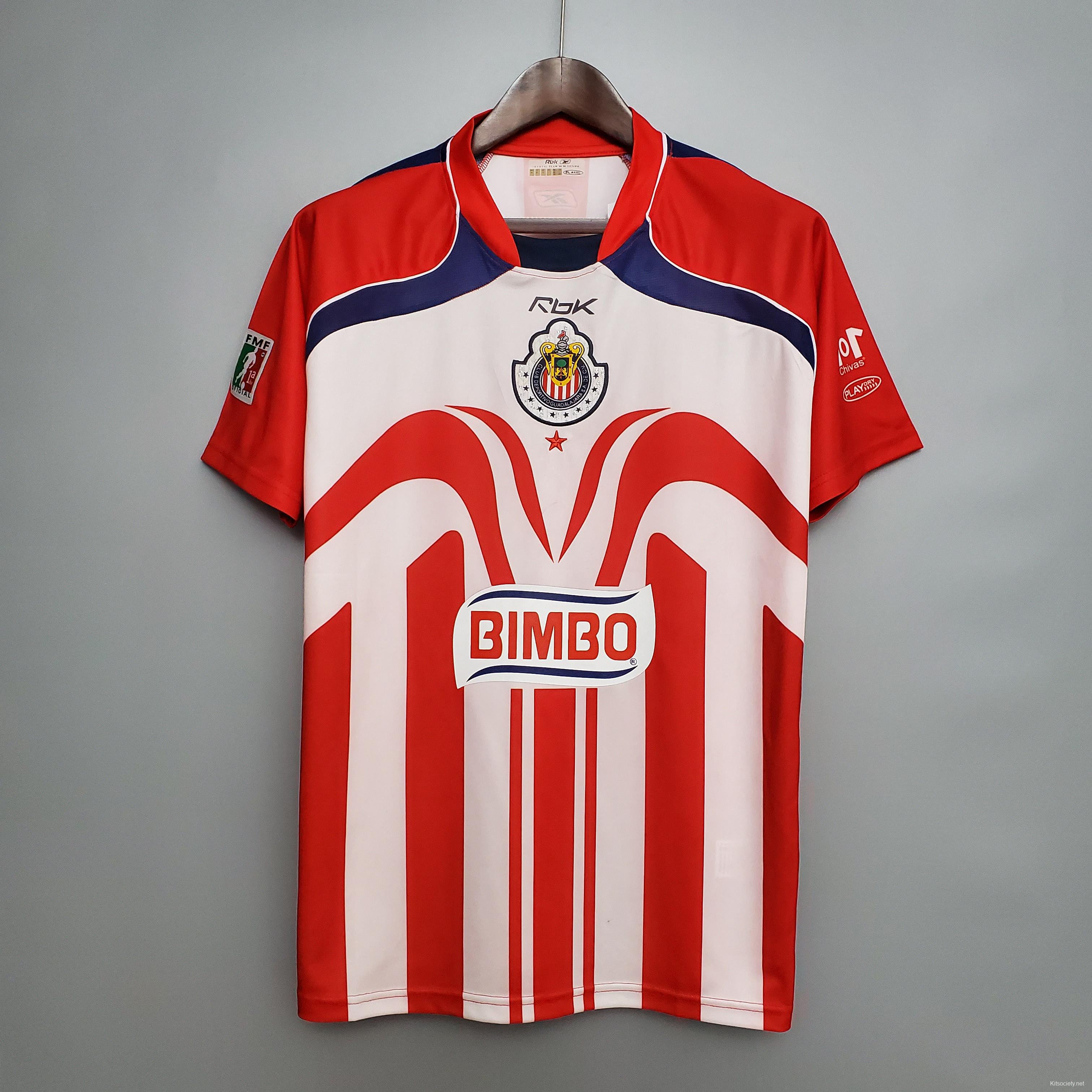 Club Deportivo Guadalajara Mexico Soccer Jersey Bimbo Chivas 