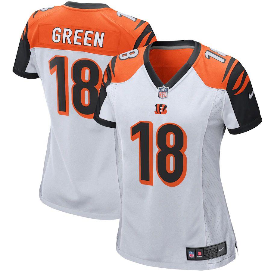 Women's A.J. Green White Player Limited Team Jersey - Kitsociety