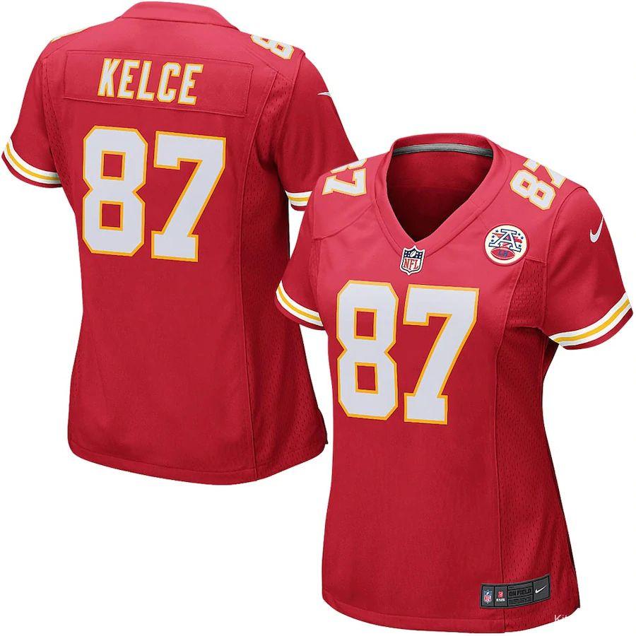 Women's Travis Kelce Red Player Limited Team Jersey - Kitsociety