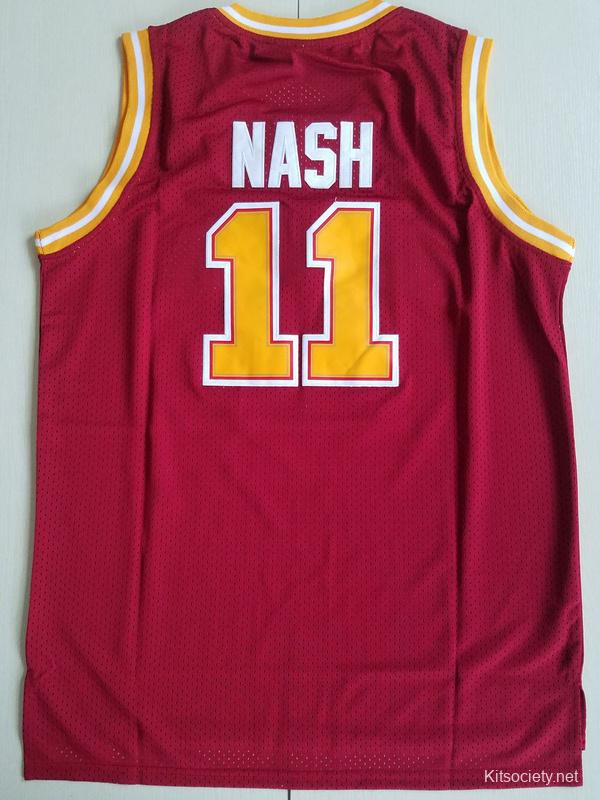 Steve Nash Santa Clara Broncos White NCAA College Jersey Any Size Gift