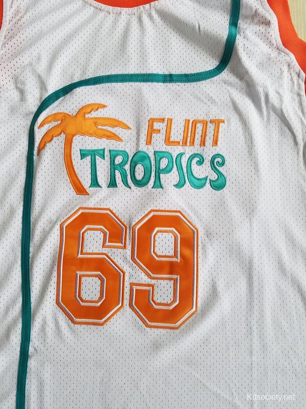 Flint Tropics White Basketball Shorts — BORIZ