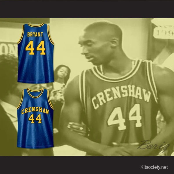 Bryant 44 Crenshaw High School Blue Basketball Jersey - Kitsociety