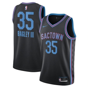 NBA_ Jersey Sacramento''Kings''Men Marvin Bagley III Buddy Hield De'Aaron  Fox Harrison Barnes Icon Purple Custom Jersey 