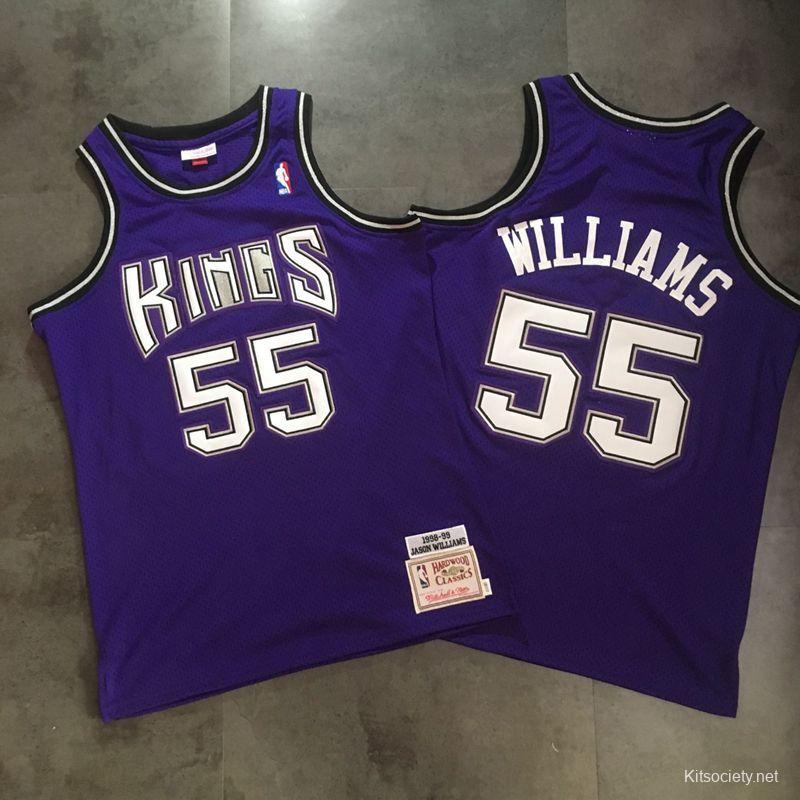 Sacramento Kings Jason Williams Purple Throwback Jersey