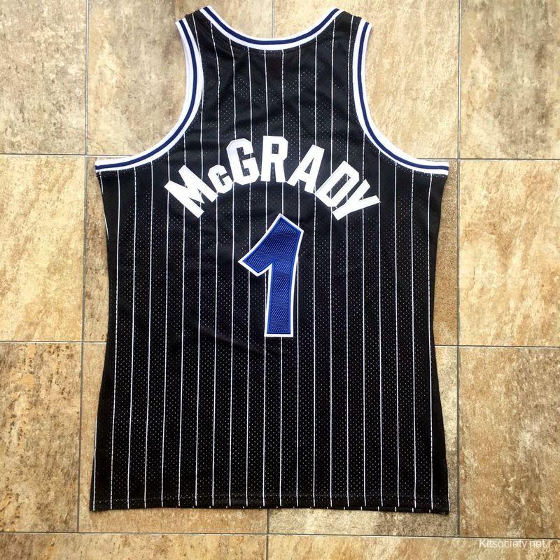 Men's Tracy McGrady Black And White Retro Classic Team Jersey