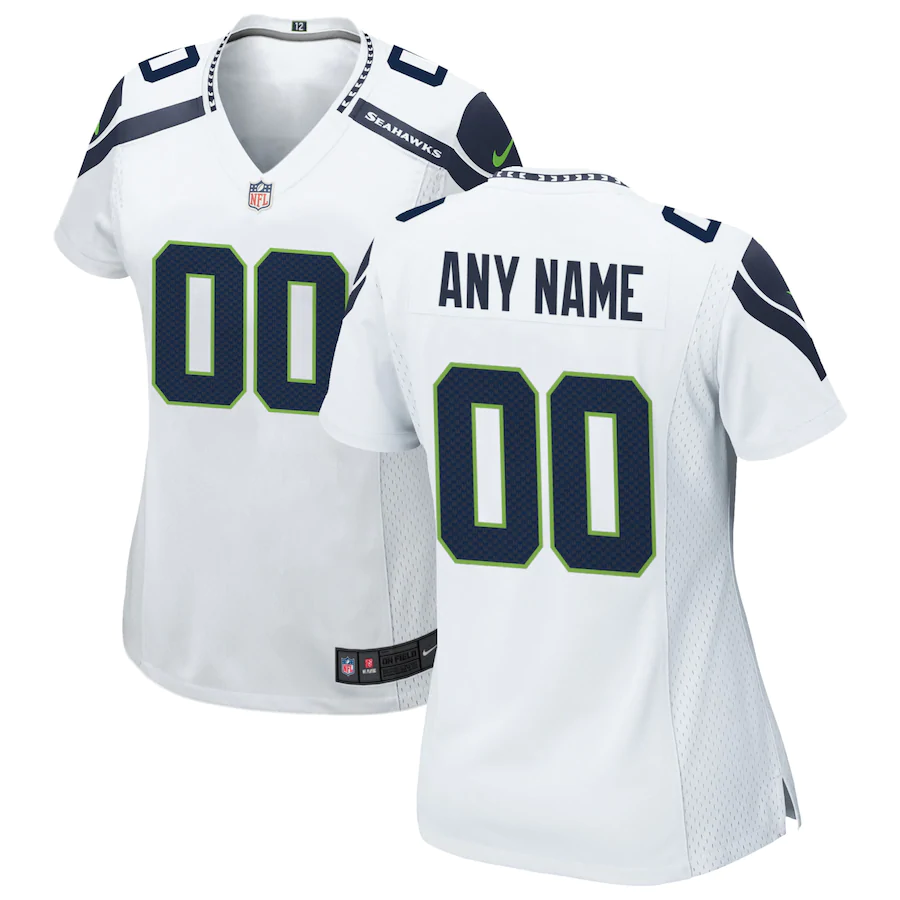 Elite Women's White Road Jersey - Football Customized Seattle