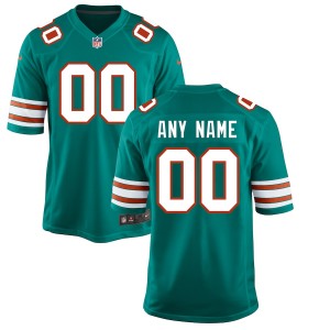 Women's Nike Aqua Miami Dolphins Alternate Custom Game Jersey