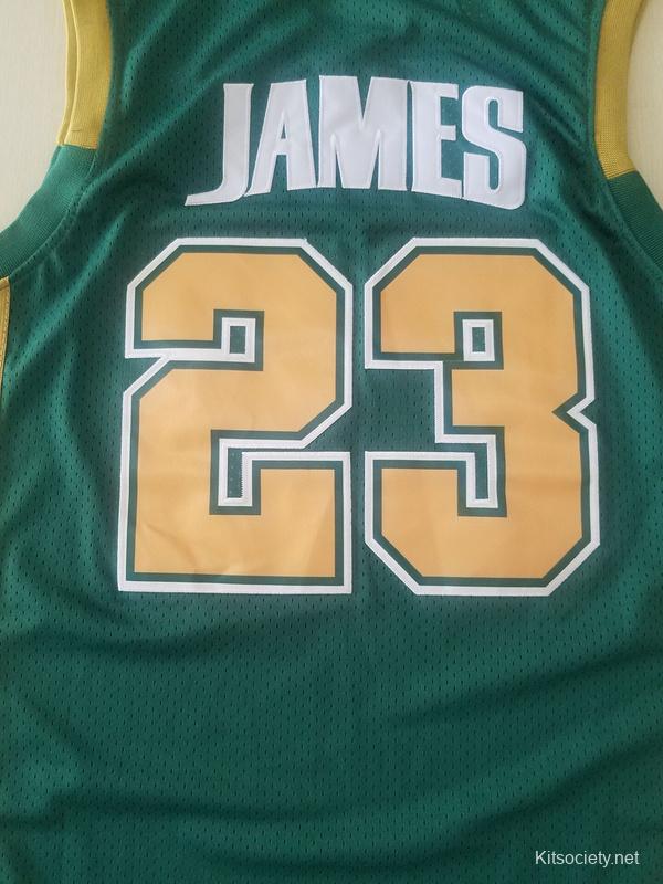 LeBron James 23 Irish High School White Basketball Jersey - Kitsociety