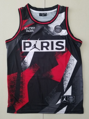 PSG Kylian Mbappé Black Basketball Jerseys - Kitsociety