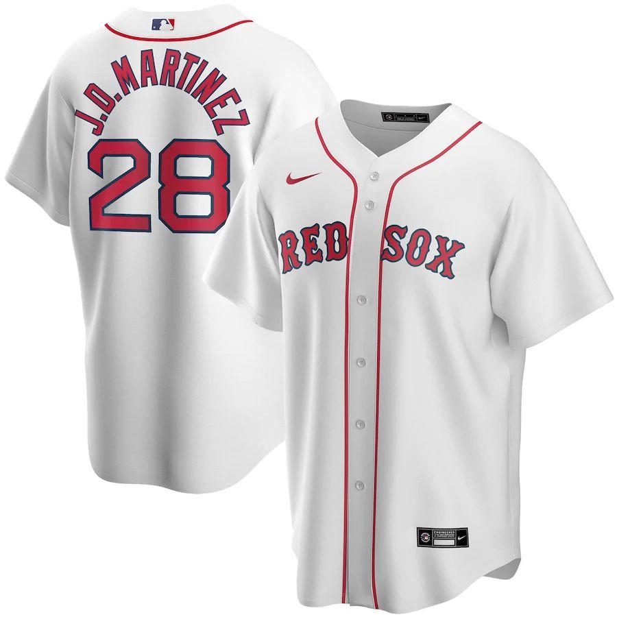 Youth J.D. Martinez White Home 2020 Player Team Jersey - Kitsociety