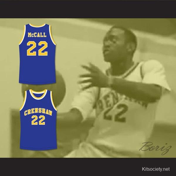 Quincy McCall 22 Crenshaw High School Blue Basketball Jersey Love and  Basketball - Kitsociety