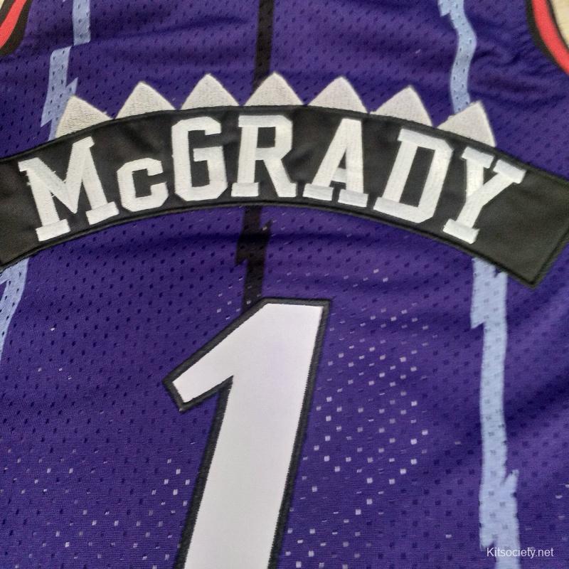 Men's Tracy McGrady Black And White Retro Classic Team Jersey - Kitsociety