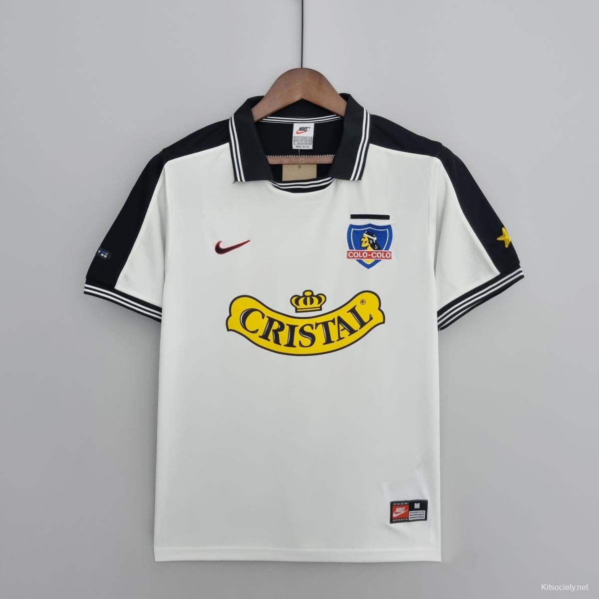 Retro 1996 Colo Colo Home Soccer Jersey