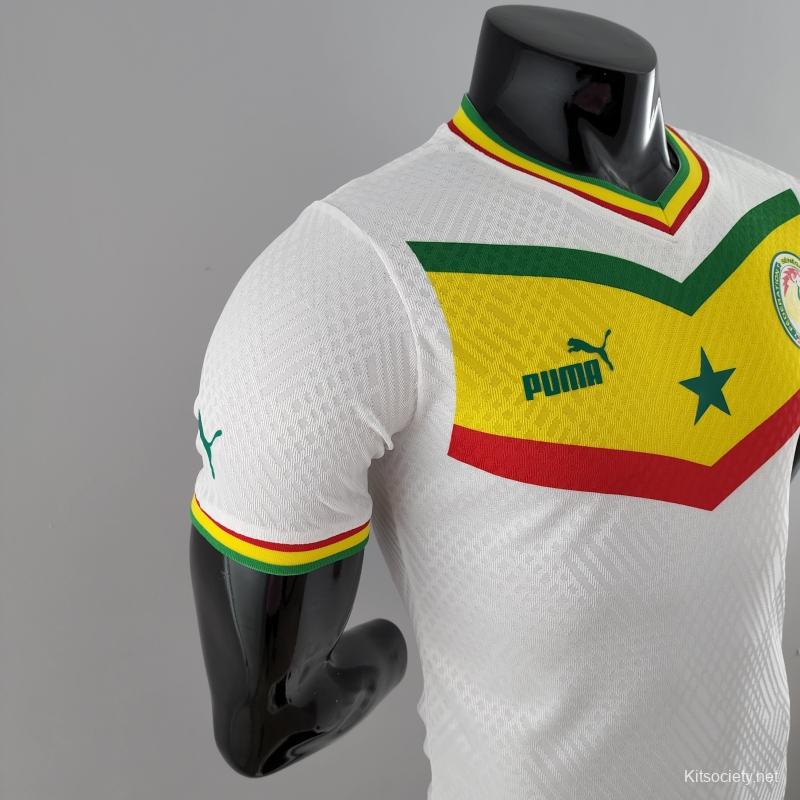 2022 Senegal Home Soccer Jersey - Kitsociety