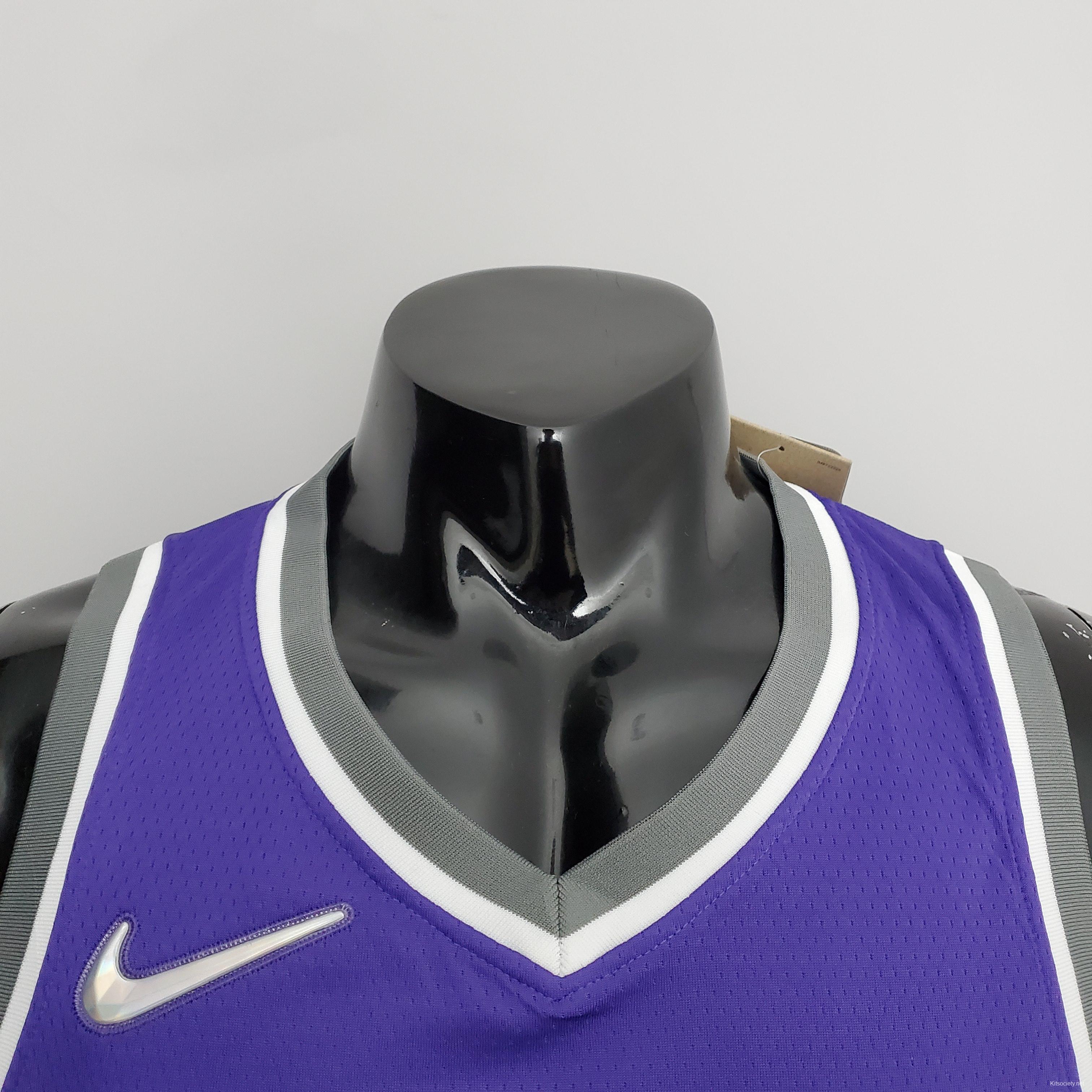 NBA 75th Anniversary Kings Williams#55 Black Purple Jersey - Kitsociety