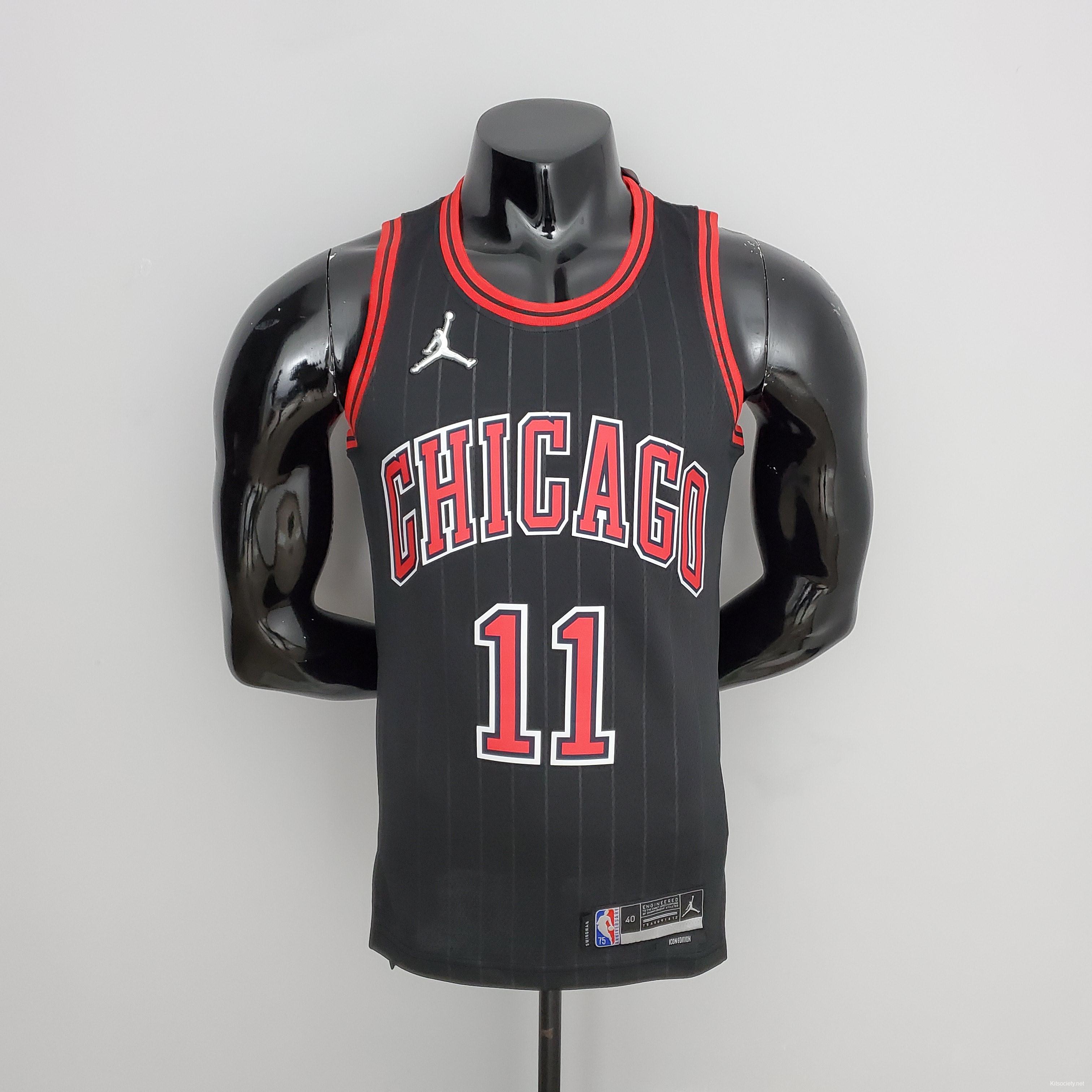 75th Anniversary DeRozan#11 Bulls Flyers Black NBA Jersey - Kitsociety