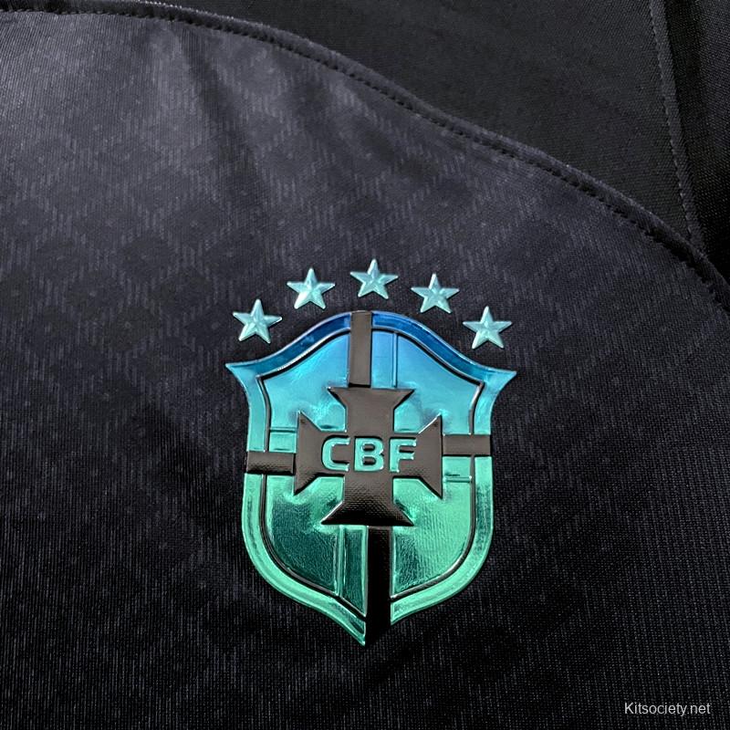 Brazil 2022 Black Football Jersey –