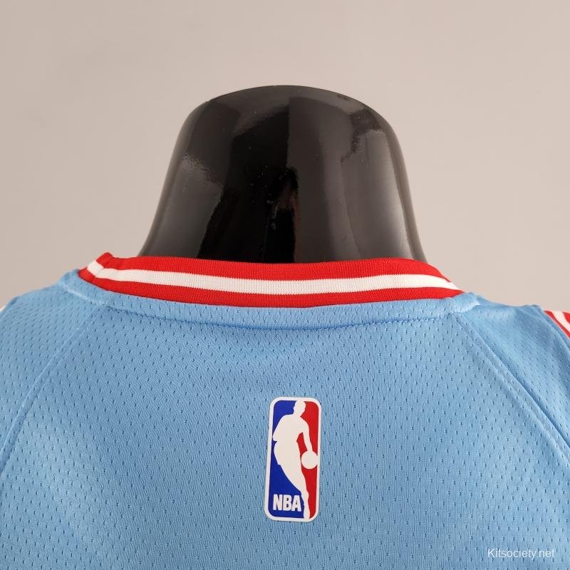 Chicago Bulls 2019/20 Light Blue Jordan Nike Swingman Jersey City Edition  Sz 44