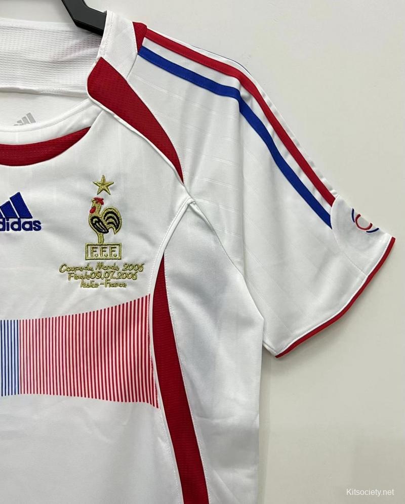 France Jersey Custom Away Soccer Jersey 2006