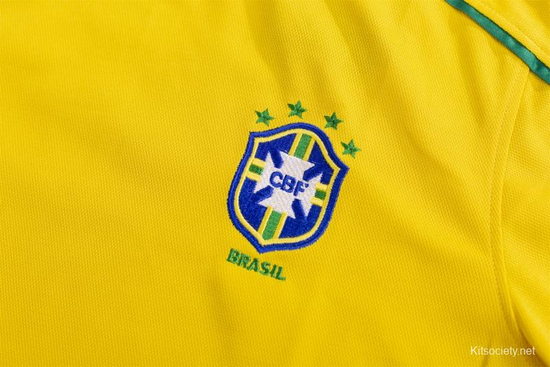 Retro 1998 Brazil Home Soccer Jersey - Kitsociety