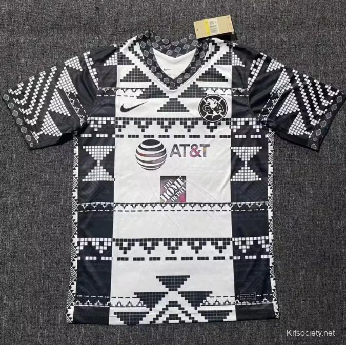 New Club America Third Jersey 2021, America Nike Aztec Design Alternate  Kit White