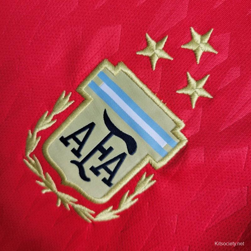 2022/23 Argentina Red Goalkeeper Fans Jersey