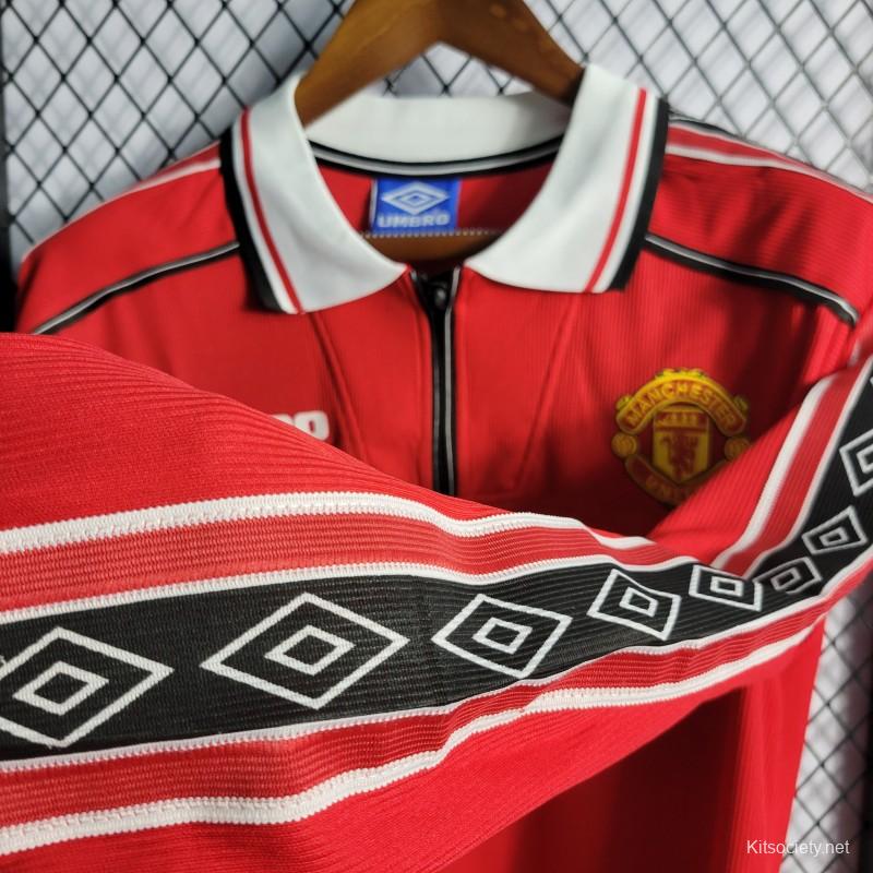 Manchester United 1998/99 Home Long Sleeve Retro Jersey