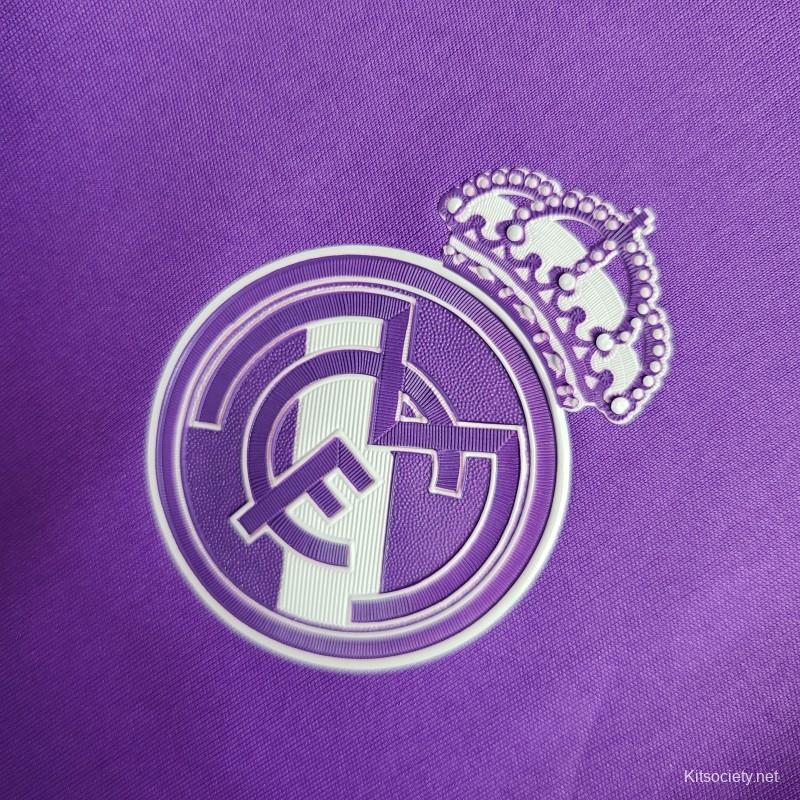 Retro Kids 16/17 Real Madrid Away Purple Jersey - Kitsociety