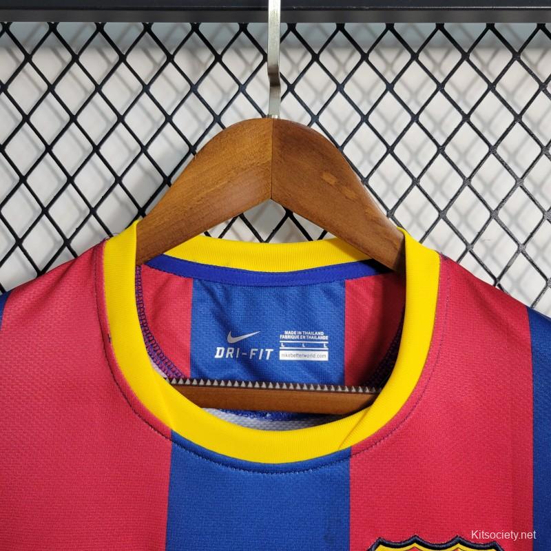 Retro 10/11 Barcelona Home Jersey - Kitsociety