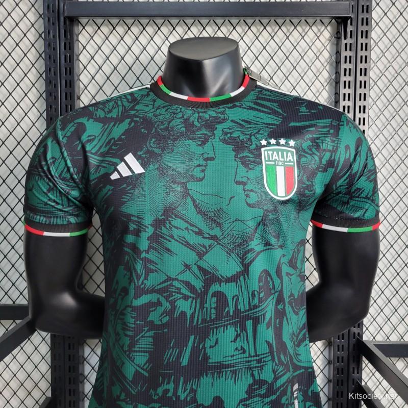 Player Version 2023 Italy Special Edition Green Jersey - Kitsociety