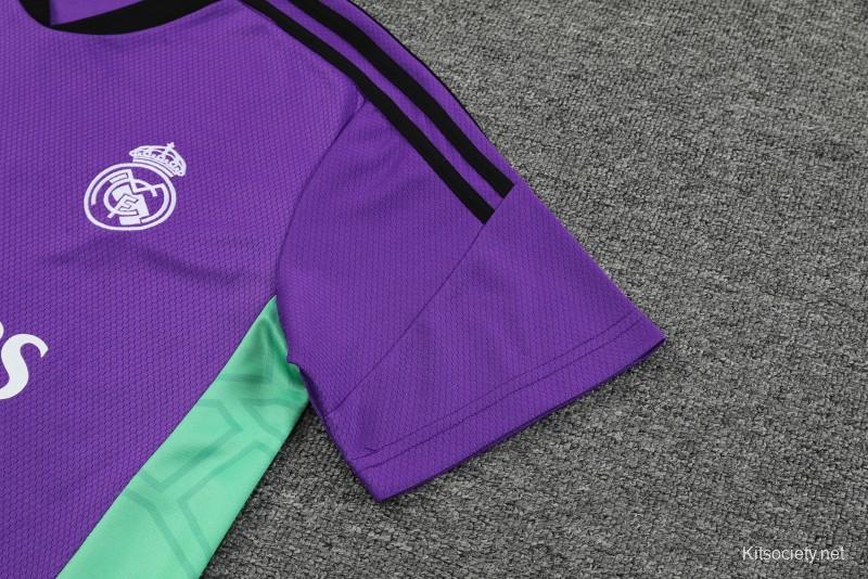 adidas Youth Real Madrid 23/24 Away Jersey - Purple