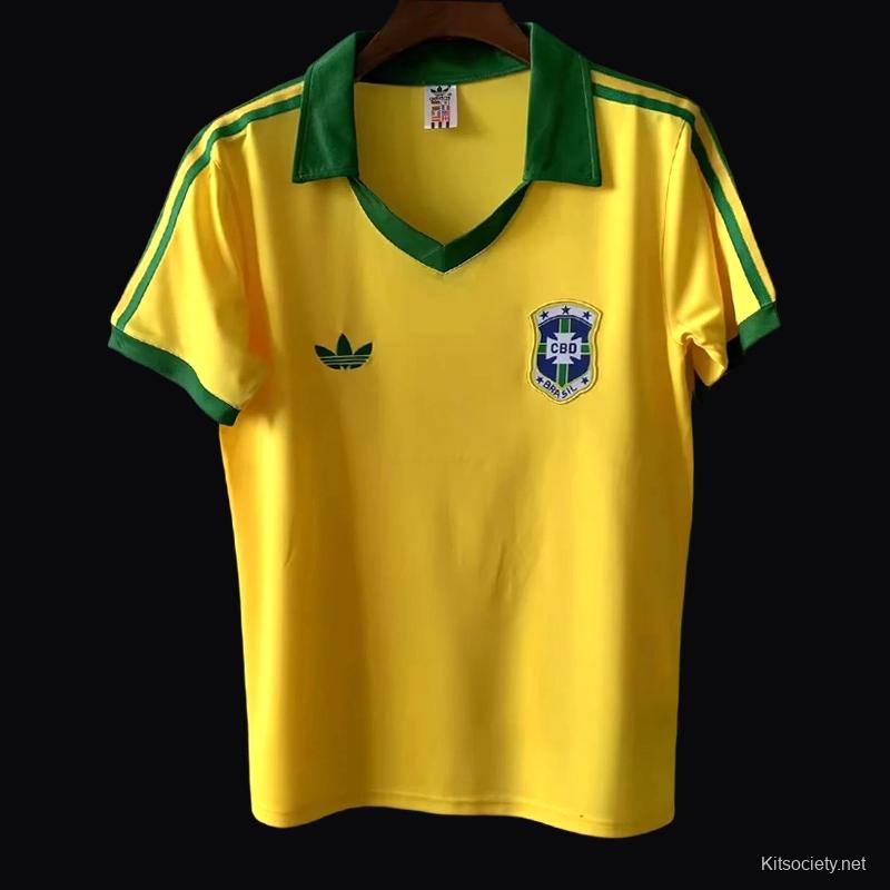 Brazil 1984 Retro Football Shirt