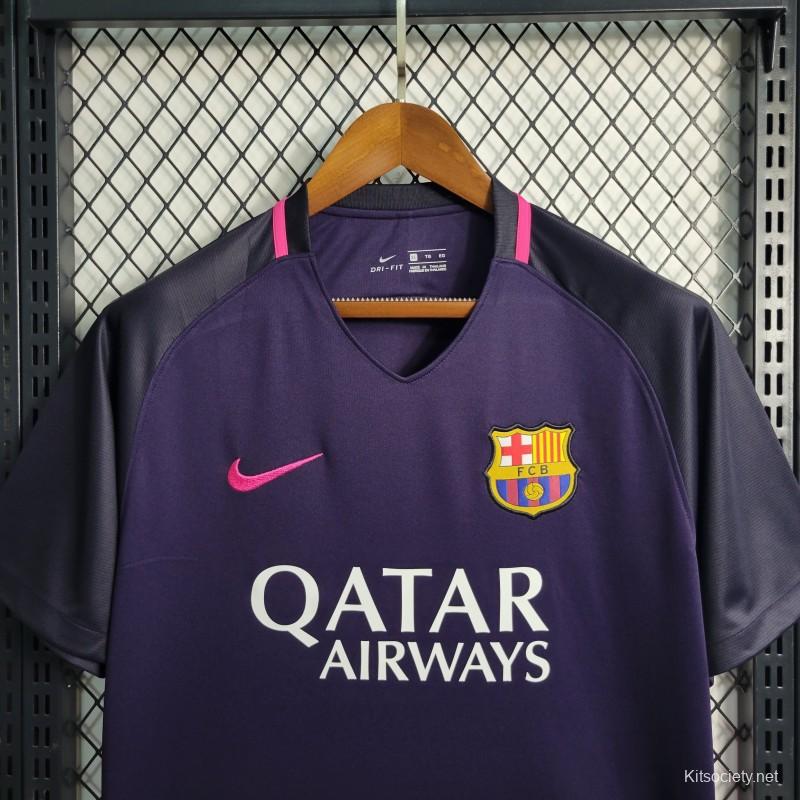 FC Barcelona Away Kit Soccer Jersey Nike Purple Men's Size XL