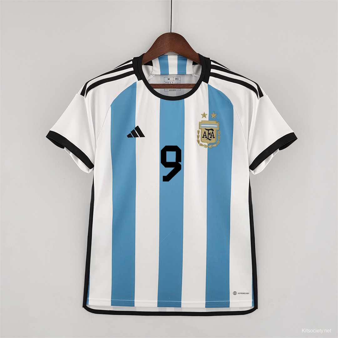 2022 Argentina Home Soccer Jersey - Kitsociety