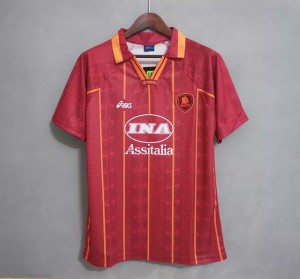 Retro 17/18 AS Roma Home Jersey Francesco Totti Signature Jersey Tribute  For Last Match - Kitsociety