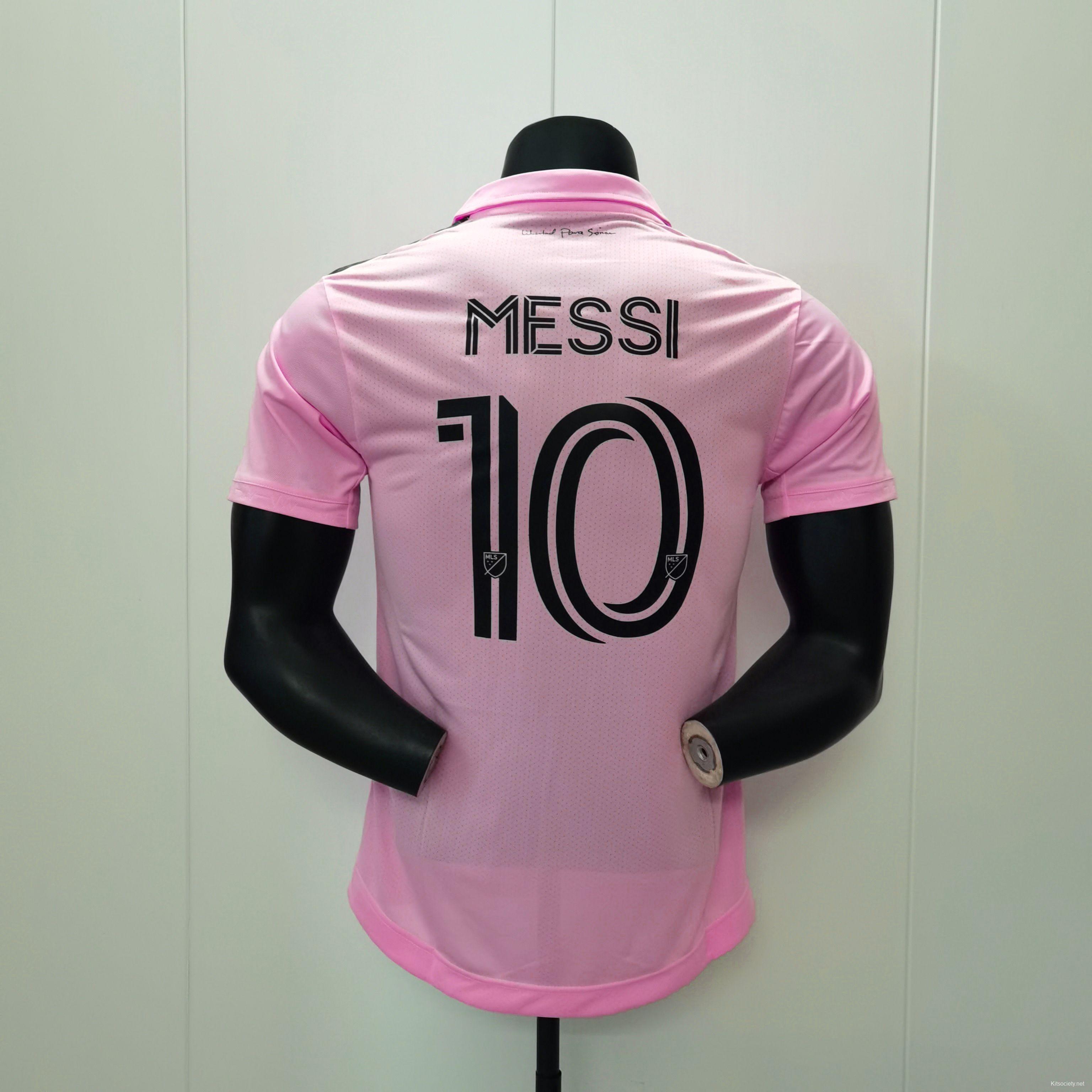 23-24 Inter Miami Home Pink MESSI Jersey - Kitsociety