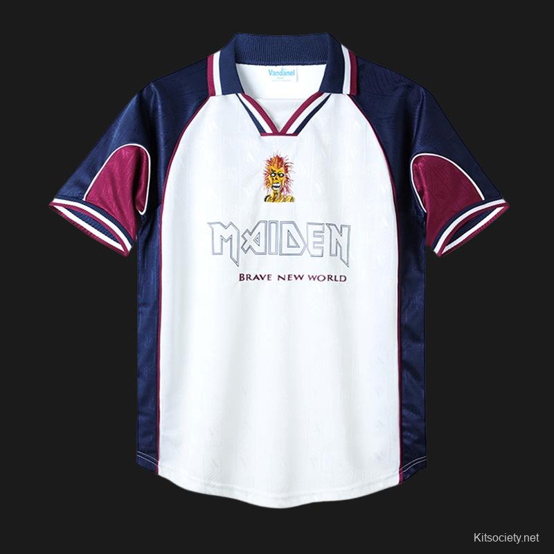 Retro 22/23 Iron Maiden X West Ham White Jersey - Kitsociety