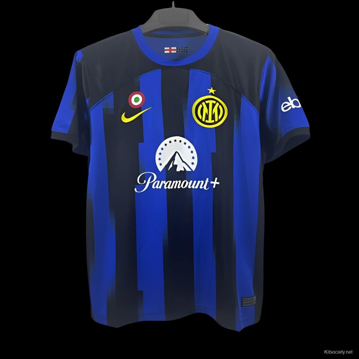 22/23 Inter Milan Home Soccer Jersey With Patch - Kitsociety