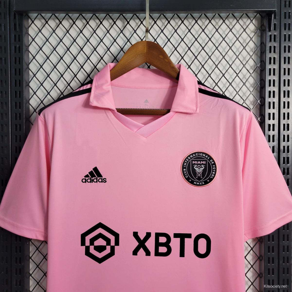 Positivity Sports Football Jersey Messi Inter Miami Pink for Men 2023-24