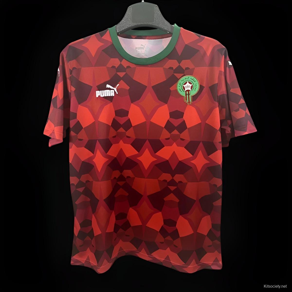 2022 Morocco Away Soccer Jersey - Kitsociety