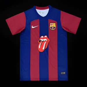 23-24 Barcelona White Away Long Sleeve Jersey - Kitsociety