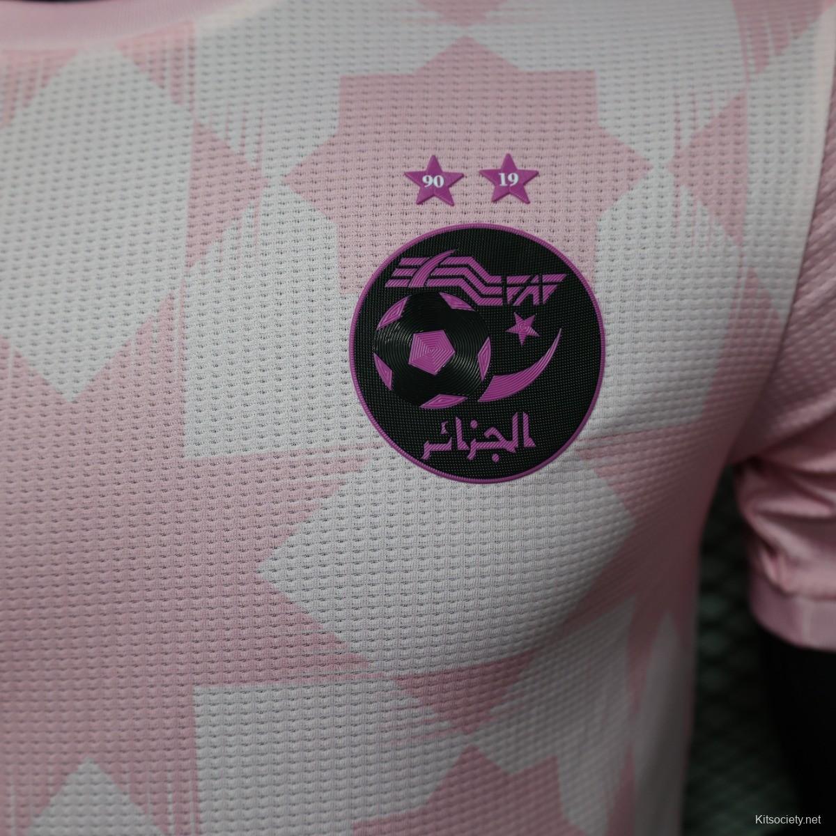 Player Version 2023 Algeria Pink Jersey - Kitsociety